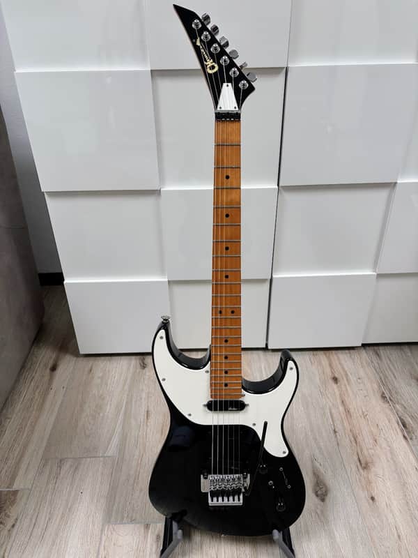 Charvel Jackson The Spectrum / Model 8 with Maple Fretboard 1986 - 1989 - Black w/HSC image 1