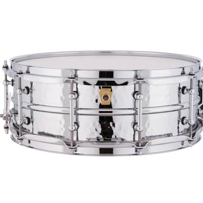 Ludwig *Pre-Order* Supraphonic 5x14" Hammered Chrome Snare Drum Tube Lugs LM400KT Special Order Authorized Dealer image 1