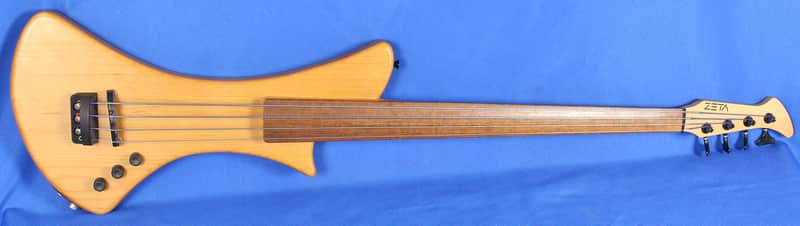 Zeta EUB Solid Body Electric Upright Bass Guitar Natural | Reverb