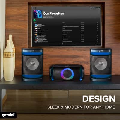 Gemini Sound GSYS-4000 Bluetooth LED Party Light Stereo System image 6