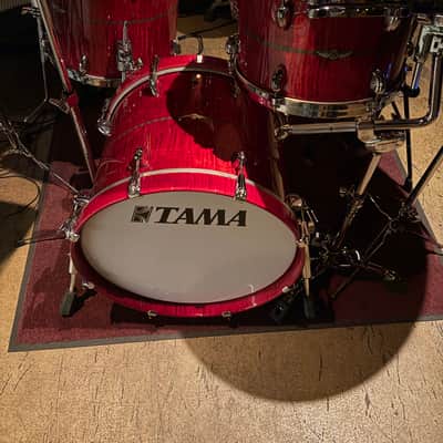 Tama Star Maple - Red Raspberry Curly Maple Bop Kit w/Matching Snare image 1