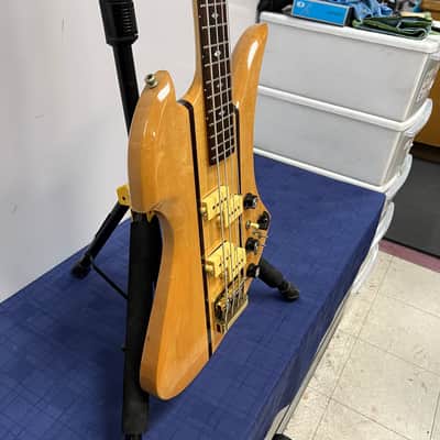 Vintage BC Rich USA Mockingbird 4-string electric bass guitar neck through body with Original Case Early 1980's image 12