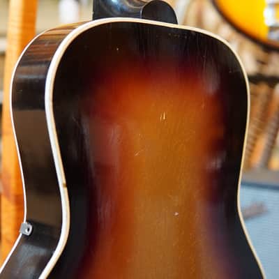Lee Gibbs USA Concertone Archtop Acoustic Guitar Late 1950s Gold Burst w/Chipboard Case image 15