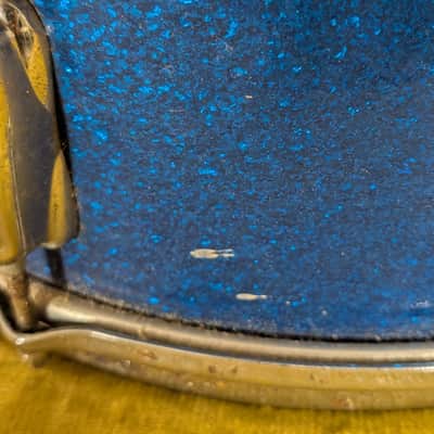 Slingerland Blue Sparkle Snare 5"x14" Early 70's - Blue Spakle image 5