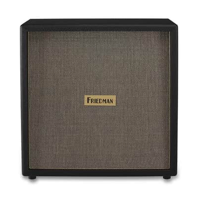 Friedman 4x12” Closed-Back Cabinet - 2 x Vintage 30 & 2 x Greenback Speakers - Vintage Grille Cloth image 1