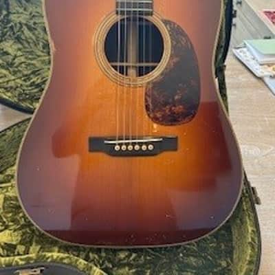 Pre-War Guitars Co. 12 Fret Dreadnought IRW w/Herringbone, Iced Tea Distress Level 2 image 3