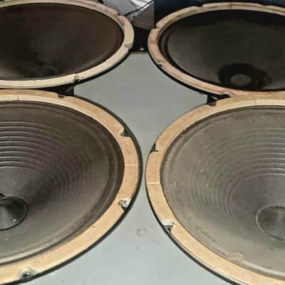 ROLA 4 × 12" alnico instrument speakers,  guitar, etc 50's vgc.  '52-'59 - Black image 2
