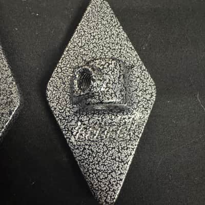Gretsch Broadkaster Floor Tom Leg Brackets (3) - Vintage Diamond 90’s - 00’s - Gunmetal image 4