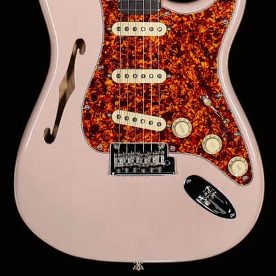 Fender American Professional II Stratocaster Thinline Rosewood Fingerboard Transparent Shell Pink (678) image 3