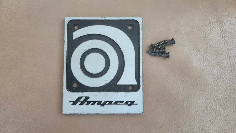 Ampeg Cabinet logo badge metal | Reverb