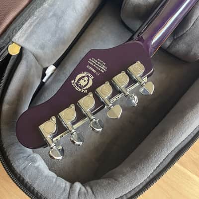 Spider Hardrock Series Electric Guitar Purple Sparkle Dual Humbuckers w/ Hard Case image 8