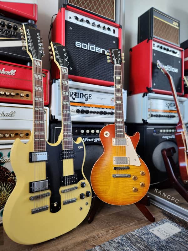 Gibson Don Felder “Hotel California” 1959 Les Paul & EDS-1275 SG Double Neck Signed & Aged Set image 1