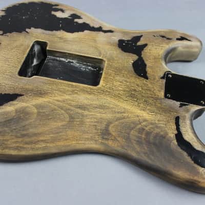 MJT Official Custom Order Vintage Aged Nitro Finish Guitar Body Mark Jenny VTS Black image 10