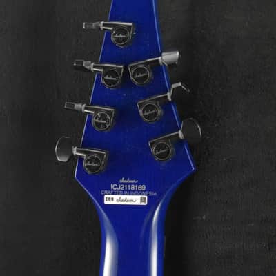 Mint Jackson Pro Series Signature Chris Broderick Soloist 7P Transparent Blue image 7