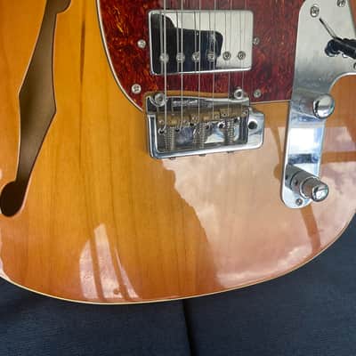 Fret-King Country Squire Semitone De Luxe Honeyburst Telecaster thinline type electric guitar image 19