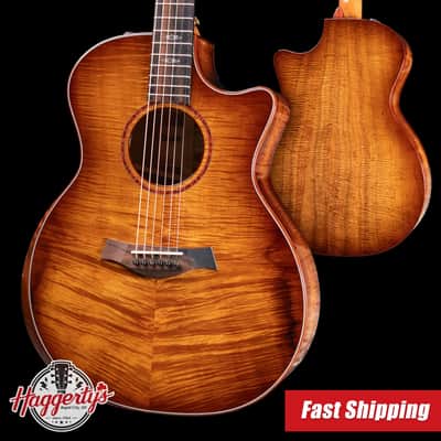 Taylor Custom #12343 Grand Auditorium Acoustic/Electric Guitar - Master Grade Koa with Hardshell Case image 1