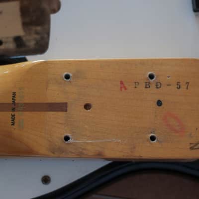 Japan MIJ era LH Lefty Lefthanded reverse Fender PB Precision 57 Japan Reissue  1991 Sunburts image 3