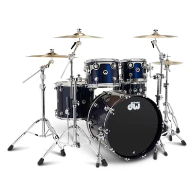 DWe 5 pc Kit Bundle with Roland Cymbals V71 Module Midnight Blue image 4