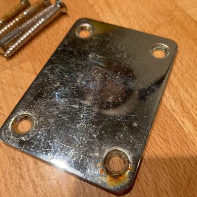 1960s 70s Vintage Futurama Sophomore Guitar Neckplate + Screws Japan Guyatone image 3