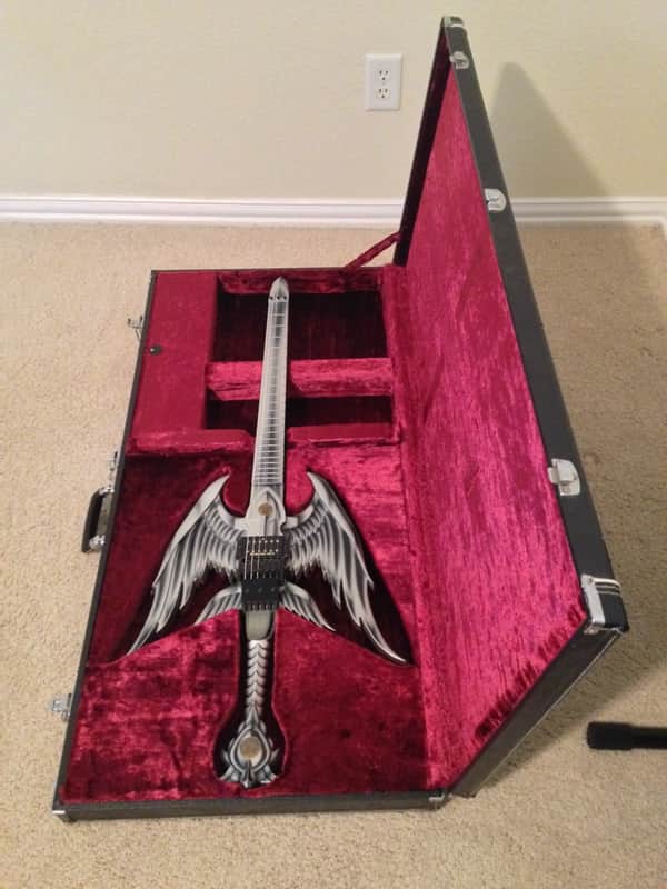 ESP 20th Anniversary Alfee Takamizawa Custom Angel Sword Guitar 1993 Grey image 1