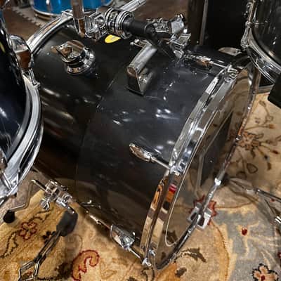 Aerodrums (Custom) Blue/Black 4pc Set (Bass Drum Doubles As Case) image 8