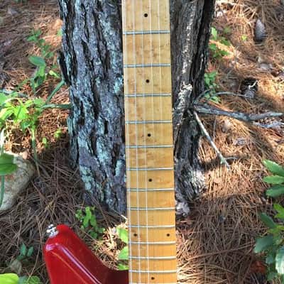Ernie Ball Music Man Albert Lee Signature Model Electric Guitar 1ST year production 1994 Pink Burst image 5