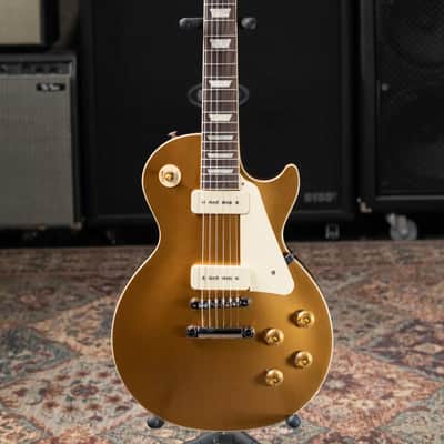 Gibson Les Paul Standard 50s P-90 Electric Guitar - Goldtop with Hardshell Case image 4