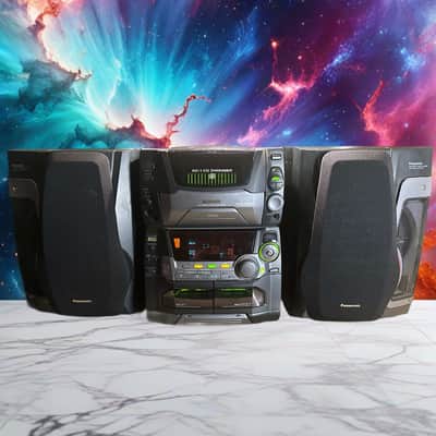 Panasonic Radio Stereo System Boombox SA-AK95 50+1 CD Changer dual