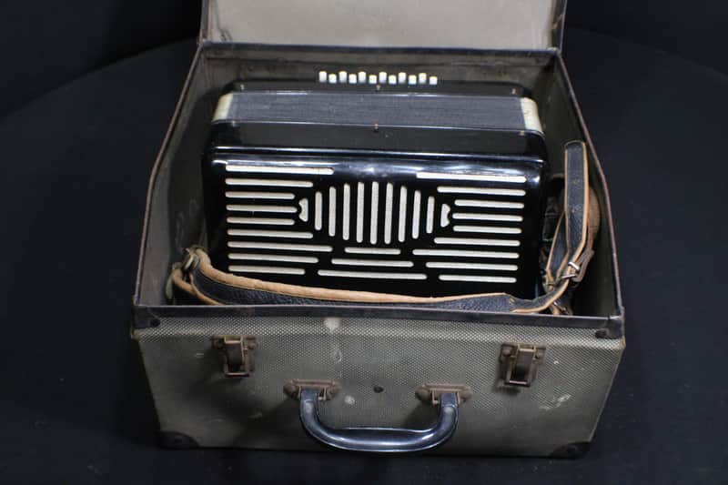 An Italian Made  12 Bass Accordion in it's Original Case image 1