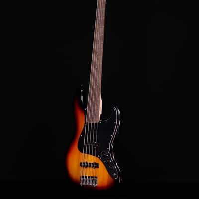 Squier Affinity Series Jazz Bass V, Laurel FB, 3-Color Sunburst image 6