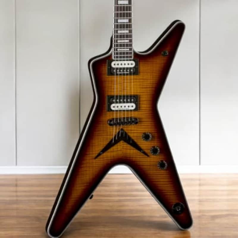 Dean ML Select Flame Top Electric Guitar, Trans Brazilian, ML SEL FM TBZ image 1