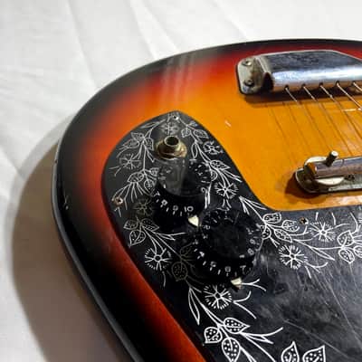 Teisco E-110 1960s Electric Guitar - Tulip Sunburst - Japan image 16