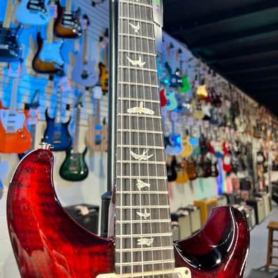PRS Special Semi-Hollow Electric Guitar, Custom Color - Fire Red Wrap Burst w/ Case, Signature Dlr, FREE PLEK 297 image 5