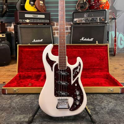 Burns Shadows Bass 'The Legend' White Electric Bass Guitar image 1