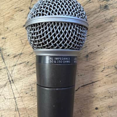 Vintage Shure SM58 Dual Impedance 50 & 150 OHMS Unidirectional Dynamic Mic Microphone with Clip & Bag Made in the USA image 5