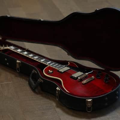 2010 Gibson Custom Shop Les Paul Custom Single-Cut Electric Guitar Wine Red + COA OHSC image 22