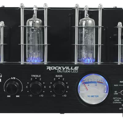 Rockville BluTube LED Tube Amplifier Receiver For Q Acoustics 3020i Speakers image 3