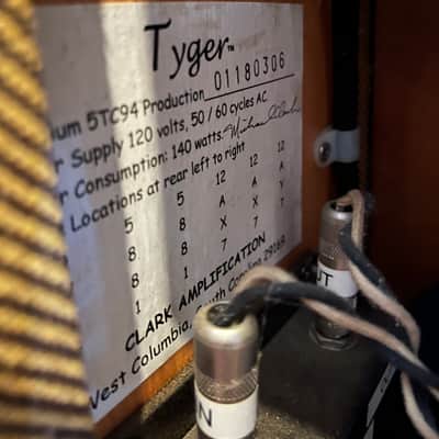 Clark Tyger Boutique Tube Guitar Amp Tweed Bandmaster w/ Reverb & Attenuator image 15