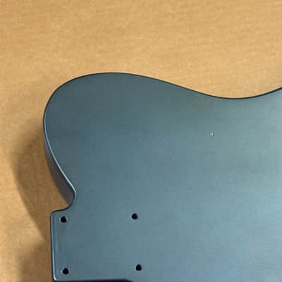 1876g Kohlin Guitars T-Type Roasted Pine replacement body Aged Nitro Lake Placid Blue Made in Sweden fits Fender Telecaster necks image 8