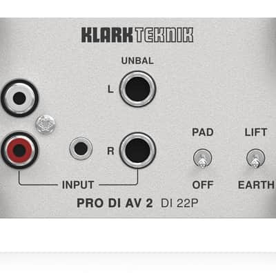 Klark Teknik PRO DI AV 2 DI 22P Passive Stereo DI Box image 5