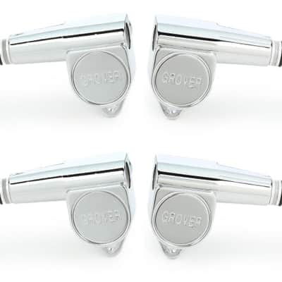 Grover 144C Mini Bass Tuning Machines Set - 2+2 - Chrome (144Cd1) image 1