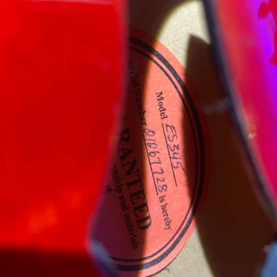 Gibson ES-345 Reissue 2007 Gloss Cherry image 9