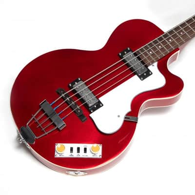 Hofner Ignition Series Club Bass Metallic Red image 6