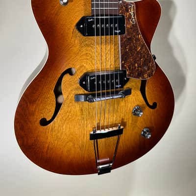 Godin Electric(5th Avenue Kingpin II HB) - Cognac Burst Finish with Case - In-House Adjusted image 3