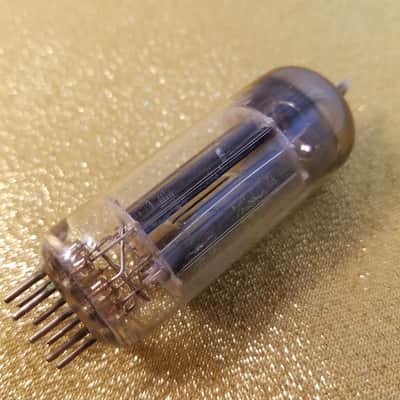 Tung-Sol etc. Matched Pair (2) black plate 6CG7 tNOS AT1000 TESTED Vacuum Tubes dual triode 1954-1960 image 14
