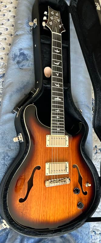 2020 PRS SE Hollowbody Standard – McCarty Tobacco Sunburst – Original Hardshell Case