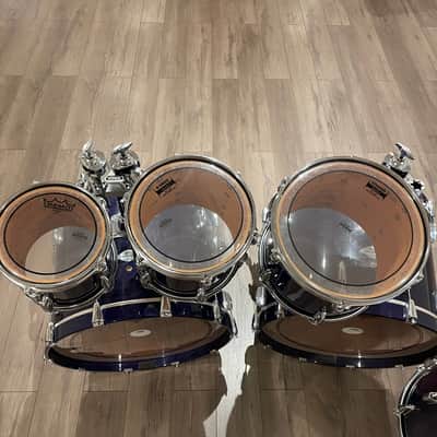 Yamaha Beech Custom Drums - Made in Japan - Blueberry image 14
