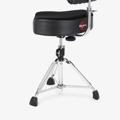 Gibraltar 9808OS-AB 9000 Series 18" Cordura Drum Throne with Height Adjustable Backrest image 5