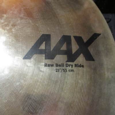 Sabian 21" AAX Raw Bell Dry Ride Cymbal 2019 - Present - Natural image 2