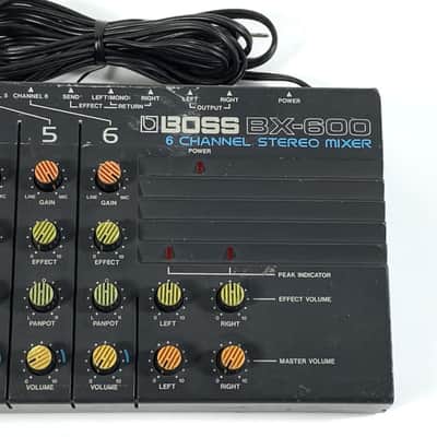 Boss BX-600 6-Channel Stereo Mixer 1980s - Black TGHM image 3
